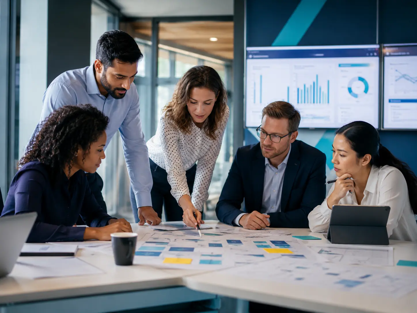 COMTASK insights business discussion with professional workspace and practical planning context