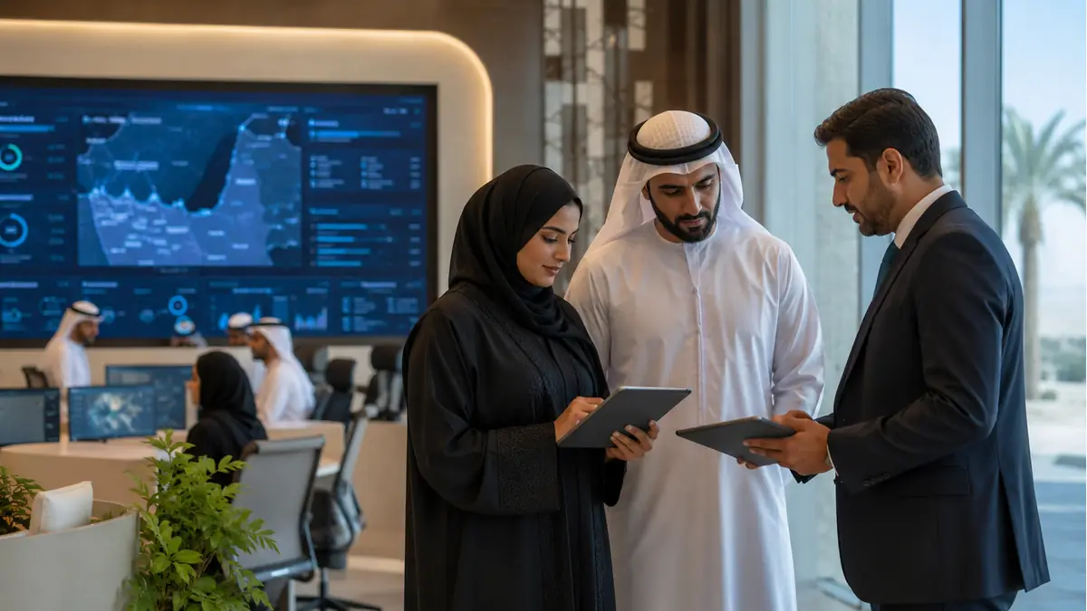 Digital Government service team using digital dashboards to improve public sector service delivery